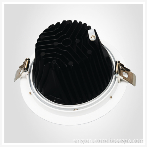360 Degree Adjustable LED Downlights, Commercial Dimmable Recessed COB Rotatable LED Downlight 30W 35W 40W 45W 50W